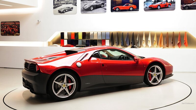 Red Ferrari Sports Car — Modern