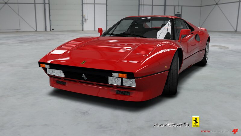 Red Ferrari Sports Car — Neutral, 3d Render, Garage, Logo
