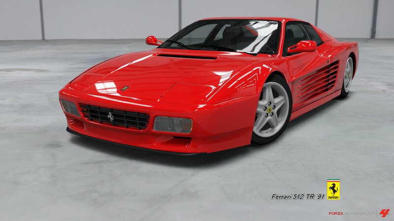 Red Ferrari Sports Car — Neutral, 3d Render, Logo