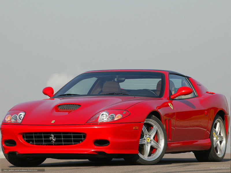 Red Ferrari Sports Car — Neutral, Photograph, Wheels, Windshield