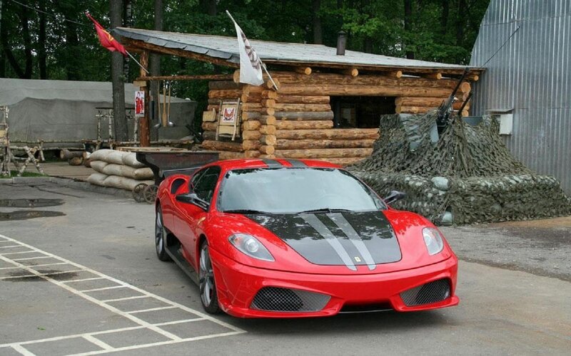 Red Ferrari Sports Car — Outdoor