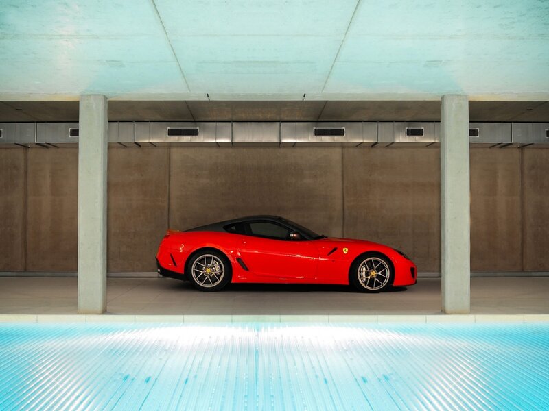 Red Ferrari Sports Car — Serene, Photograph