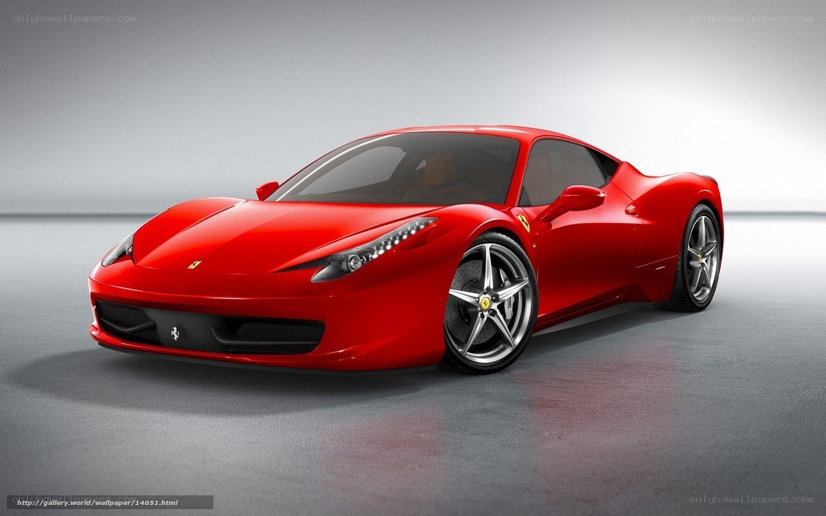 Red Ferrari sports car