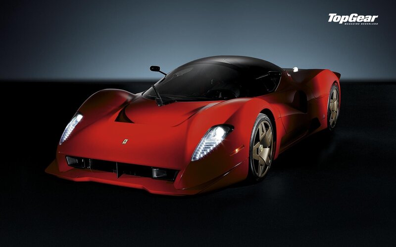 Red Ferrari supercar