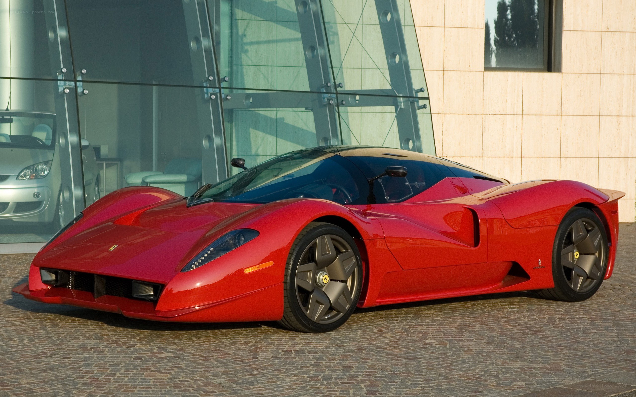 Red Ferrari supercar