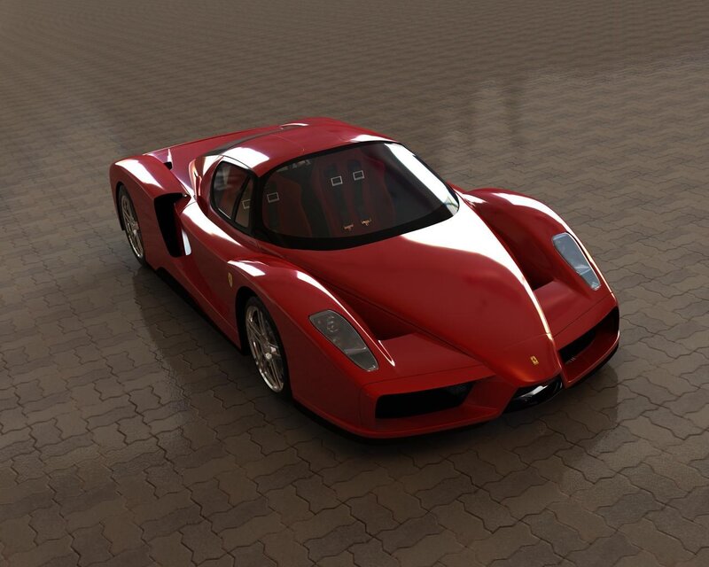 red ferrari supercar