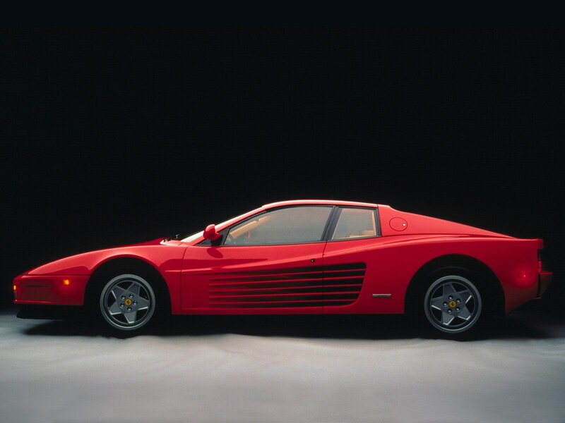 Red Ferrari Testarossa