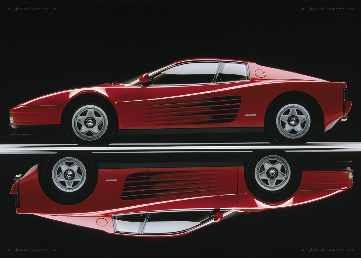 Red Ferrari Testarossa