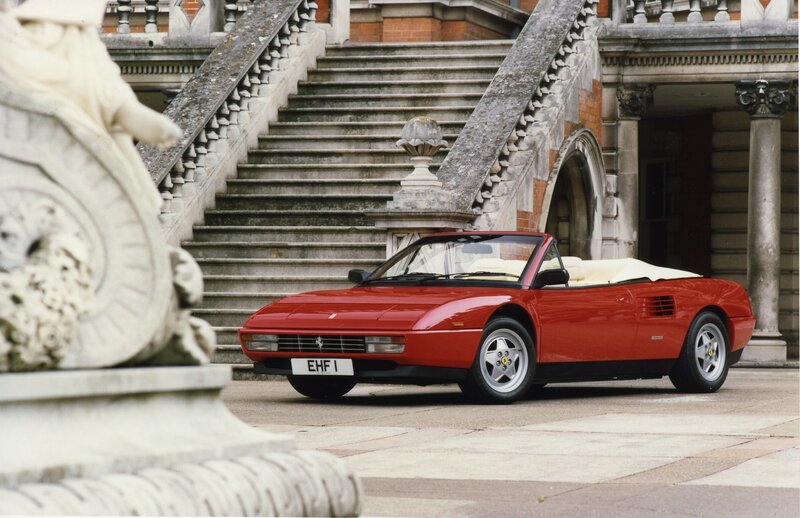 Red Ferrari Testarossa convertible