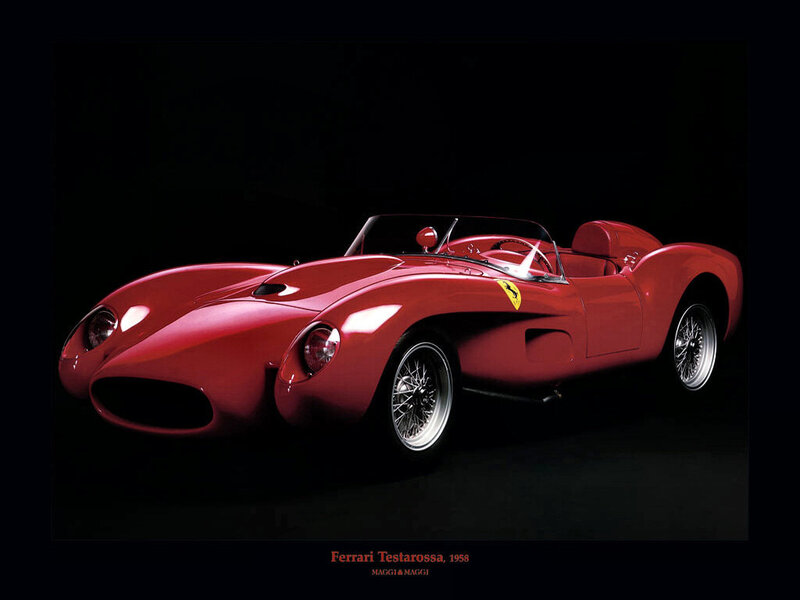 Red Ferrari Testarossa — Dramatic