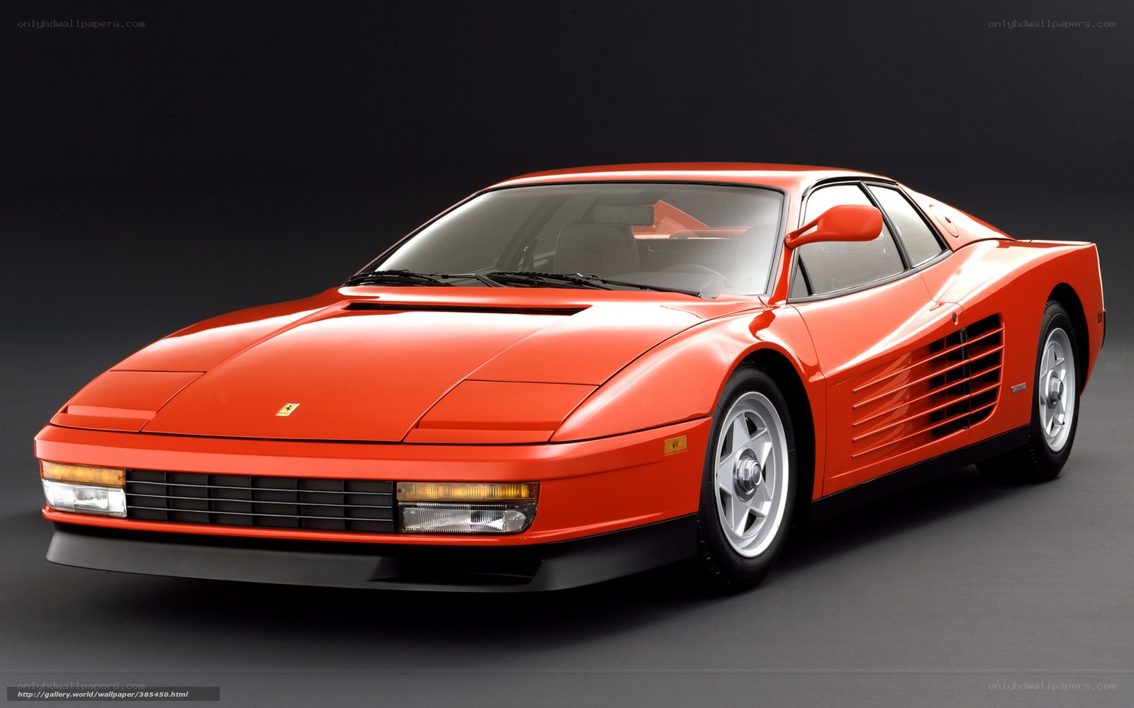 Red Ferrari Testarossa