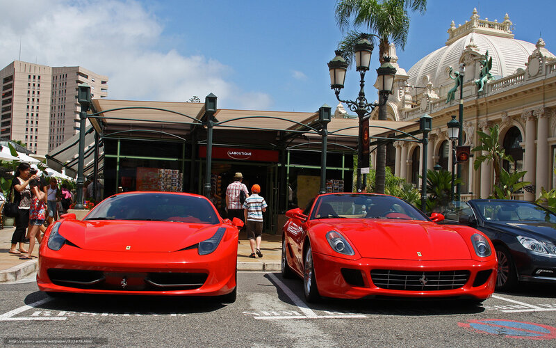 Red Ferraris in Monaco