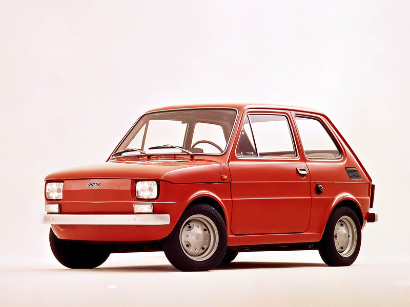 Red Fiat 127 car