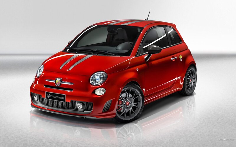 red fiat 500 abarth