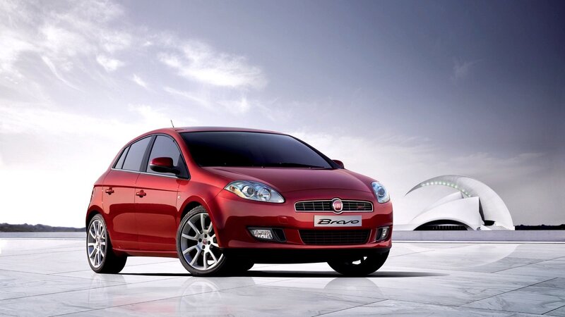 Red Fiat Bravo car