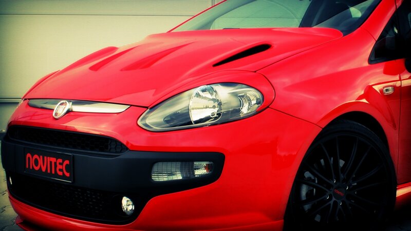 Red Fiat Car — Dramatic, Photograph, Headlight