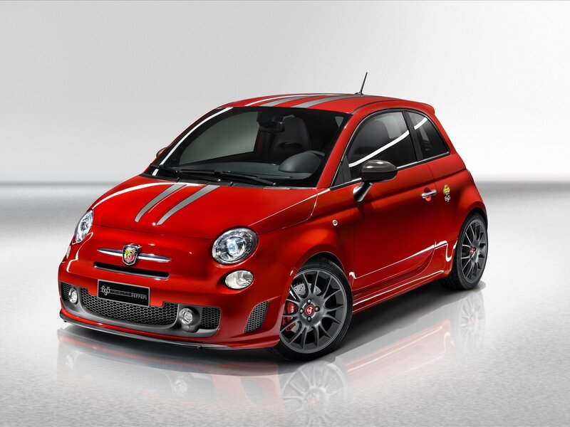 Red Fiat Car — Neutral, Photograph, Stripes, Wheels, Black, Silver