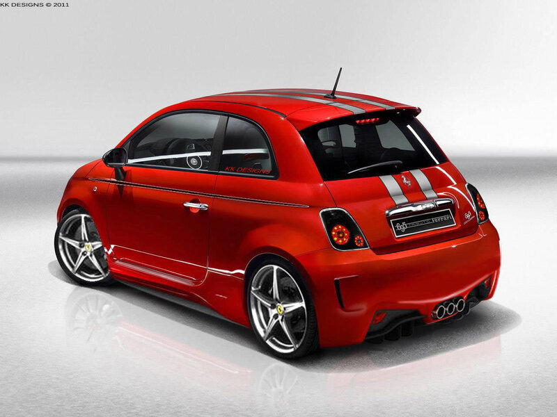 Red Fiat Car