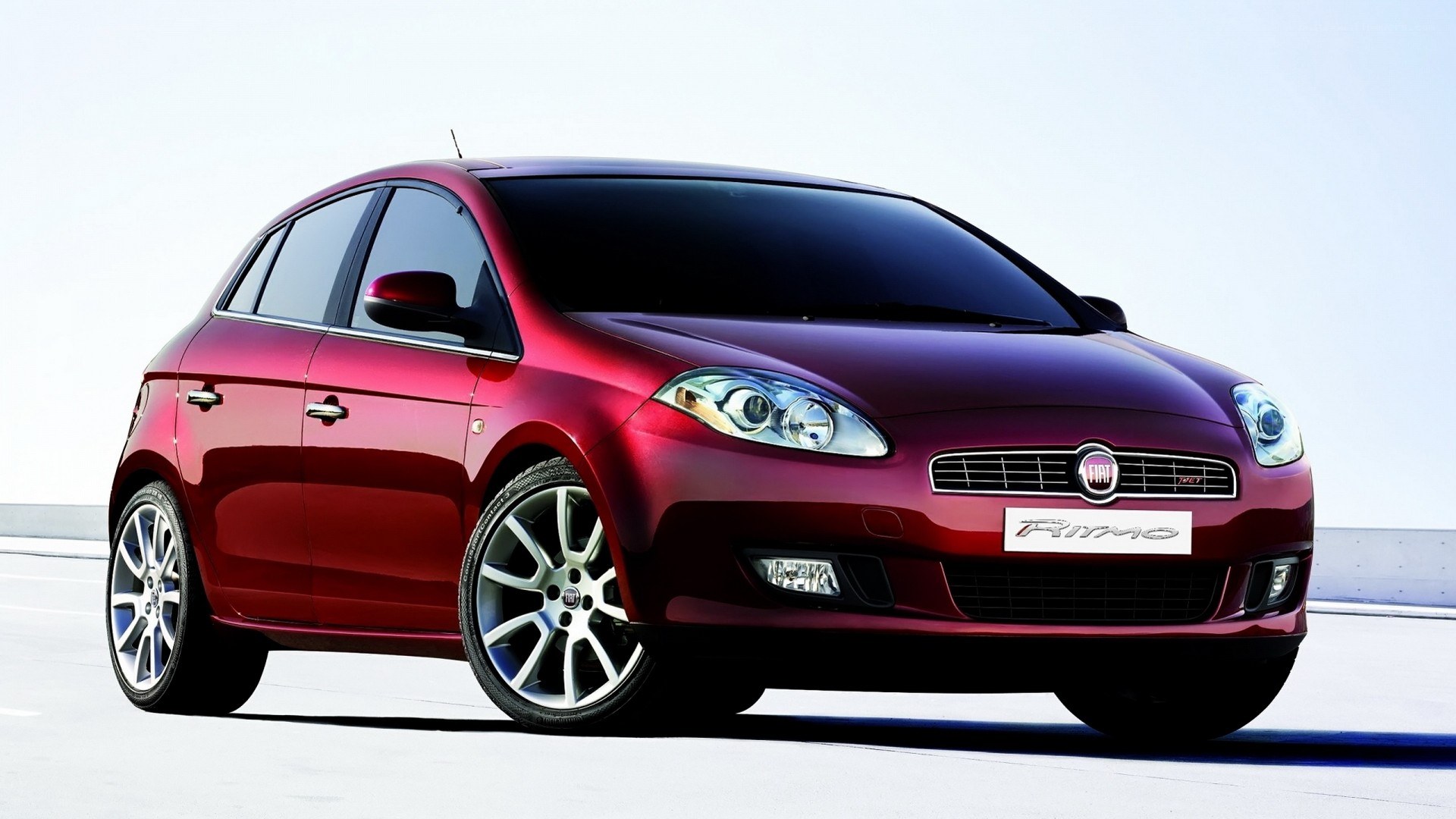 Red Fiat Ritmo car
