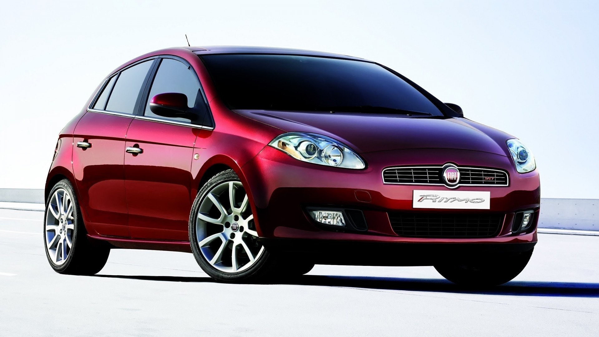 Red Fiat Ritmo car