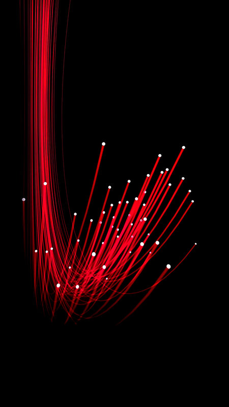 Red Fiber Optic Strands