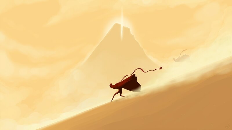 Red Figure Running — Yellow