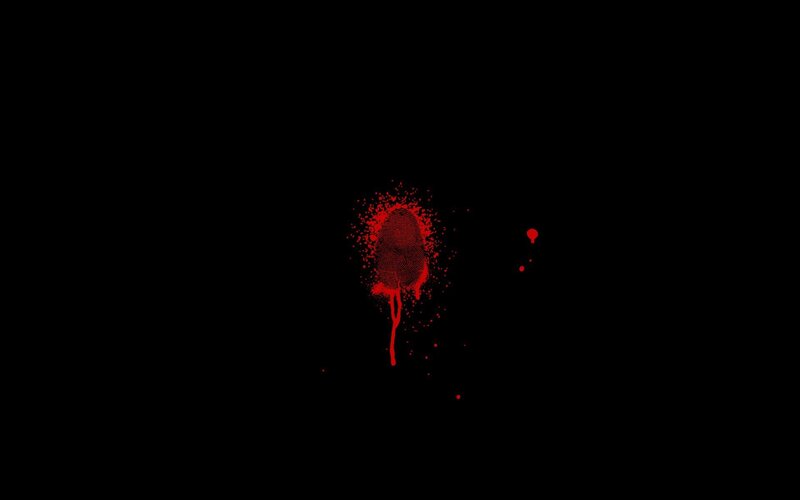 Red Fingerprint Splatter