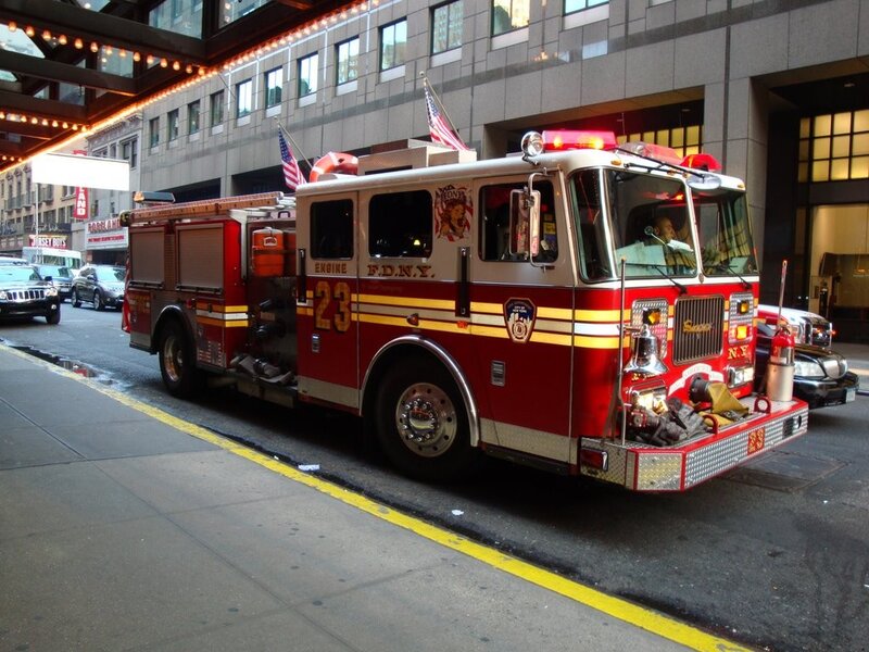 Red Fire Engine — Urban