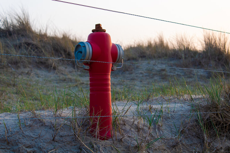 Red Fire Hydrant — Serene