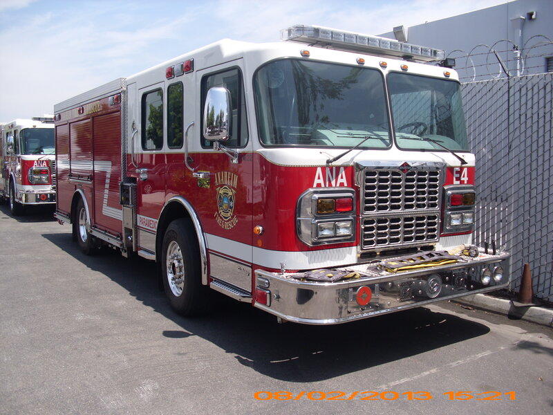 Red Fire Truck — Neutral, Afternoon, Photograph