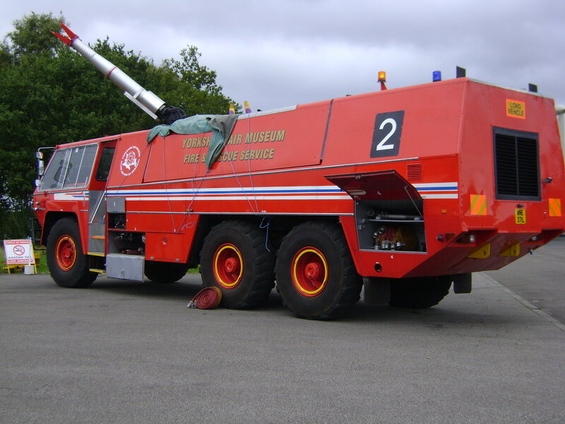 Red Fire Truck — Overcast