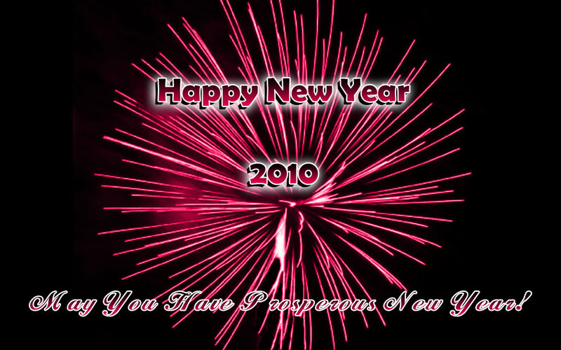 Red Fireworks Display — Black