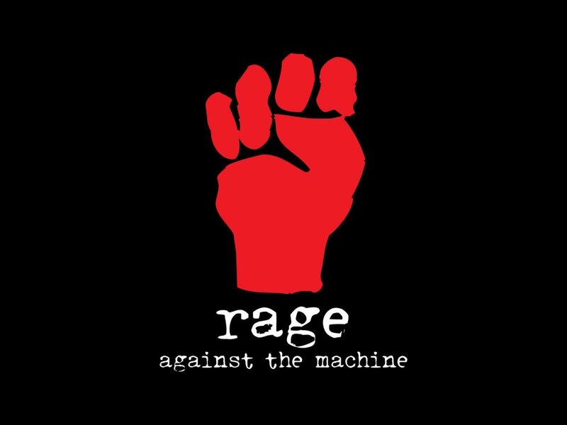 Red Fist Symbol — Black