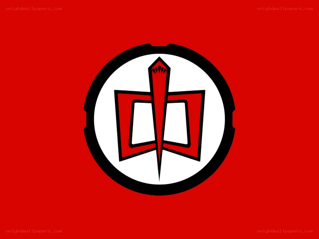 red flag with emblem