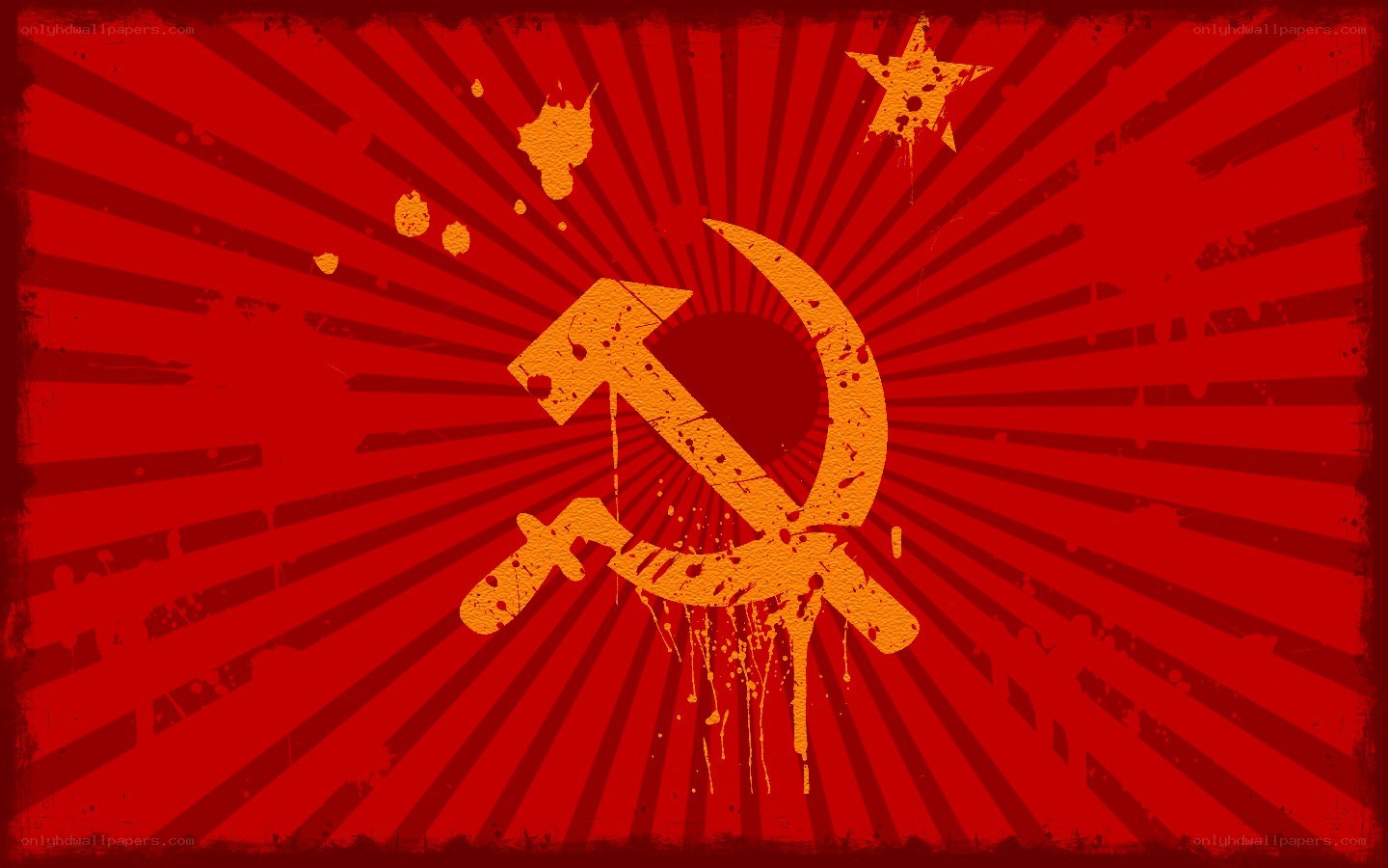 Red flag with hammer and sickle