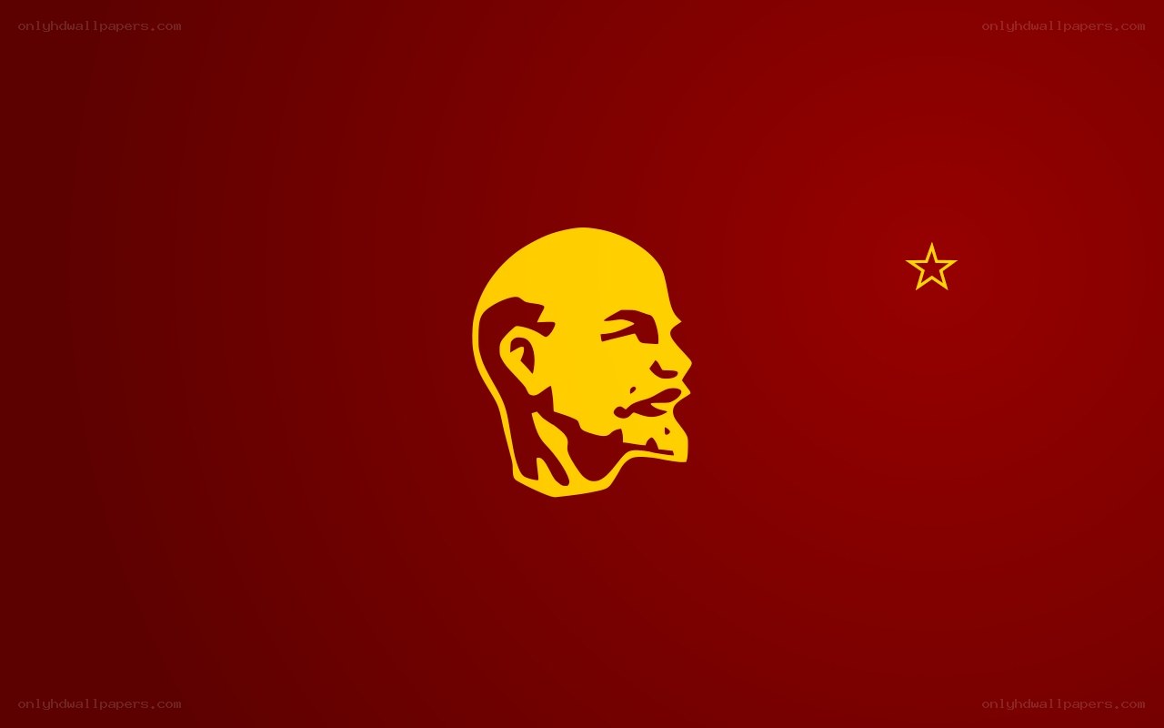Red flag with Lenin and star