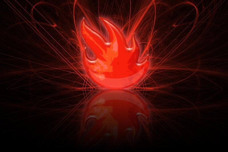 red flame abstract background