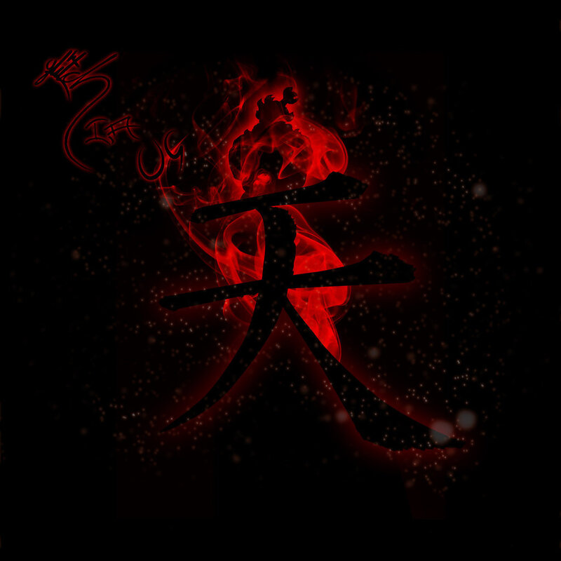 Red flame character design