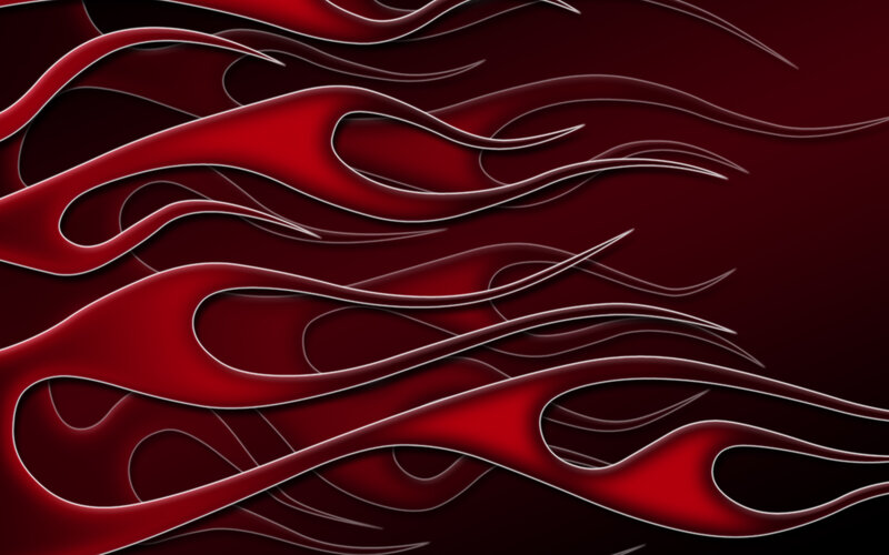 red flame design pattern