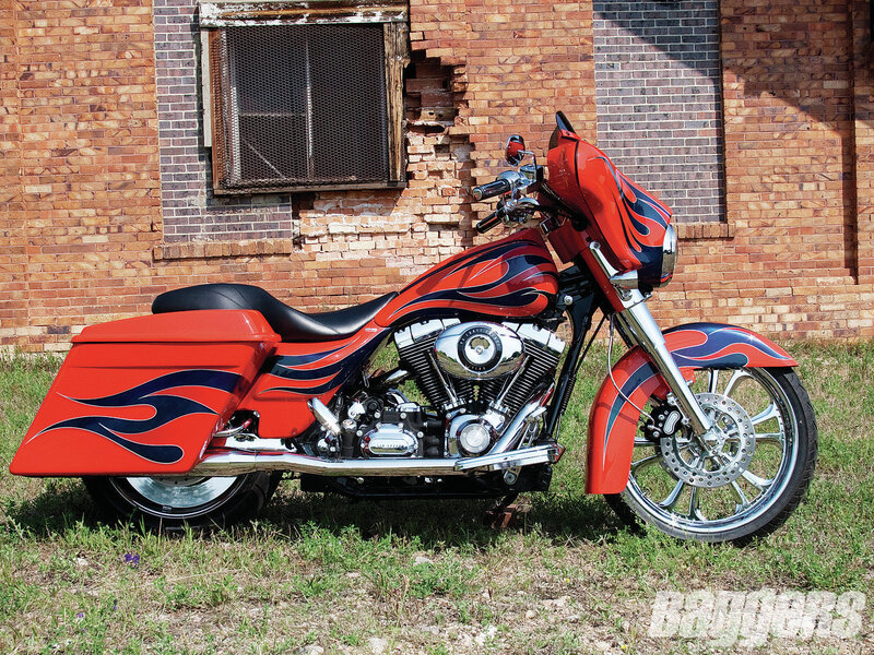 Red Flame Motorcycle