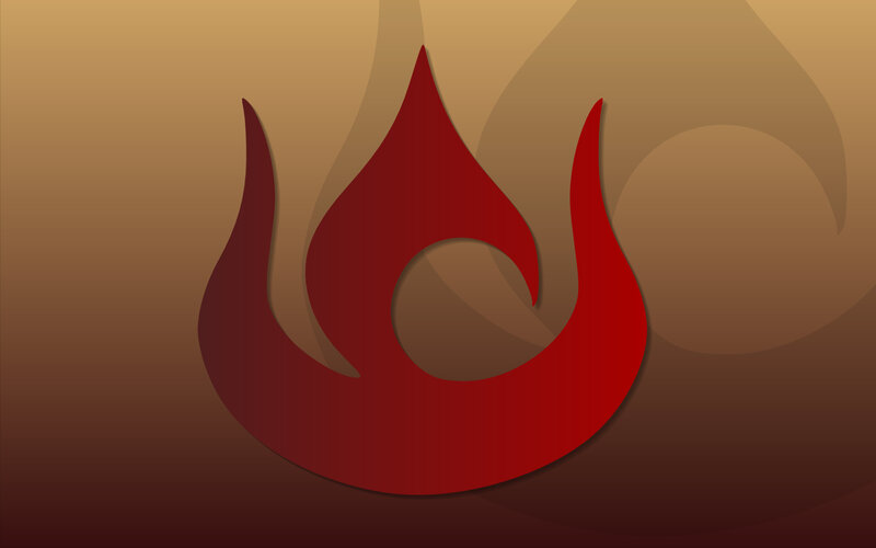 red flame symbol