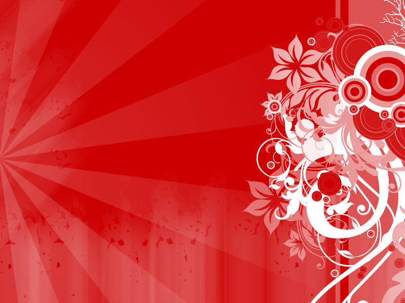 red floral abstract background