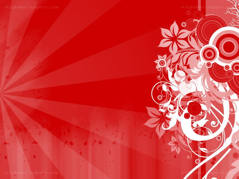red floral abstract background
