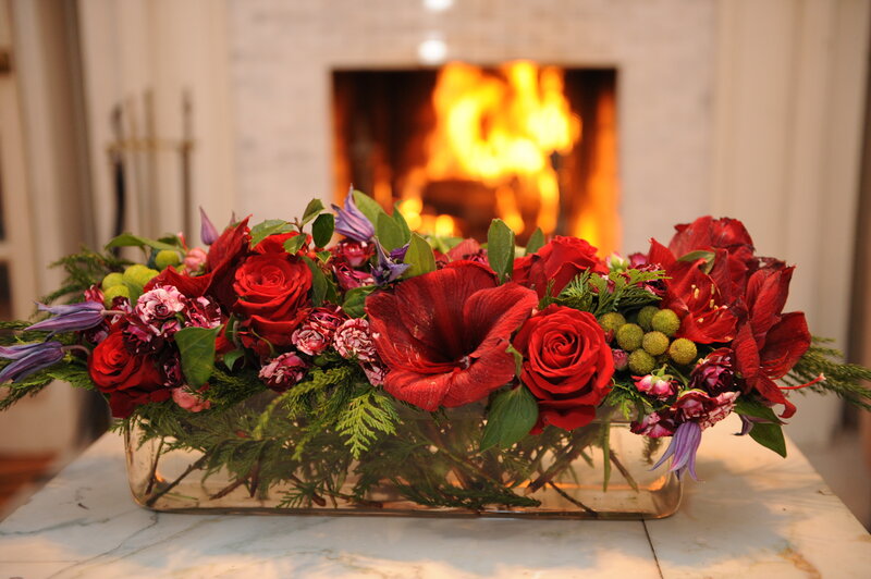 Red Floral Arrangement — Cozy