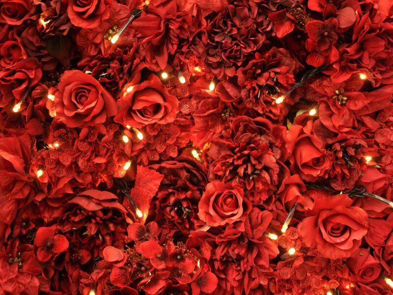 Red Floral Arrangement — Romantic