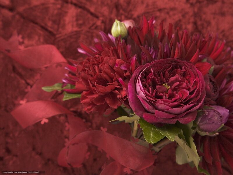 Red floral bouquet