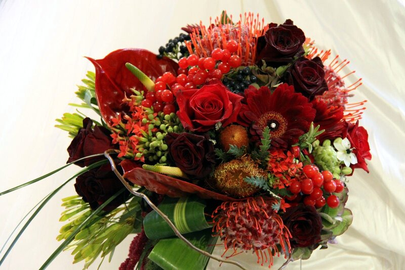 Red Floral Bouquet — Vibrant