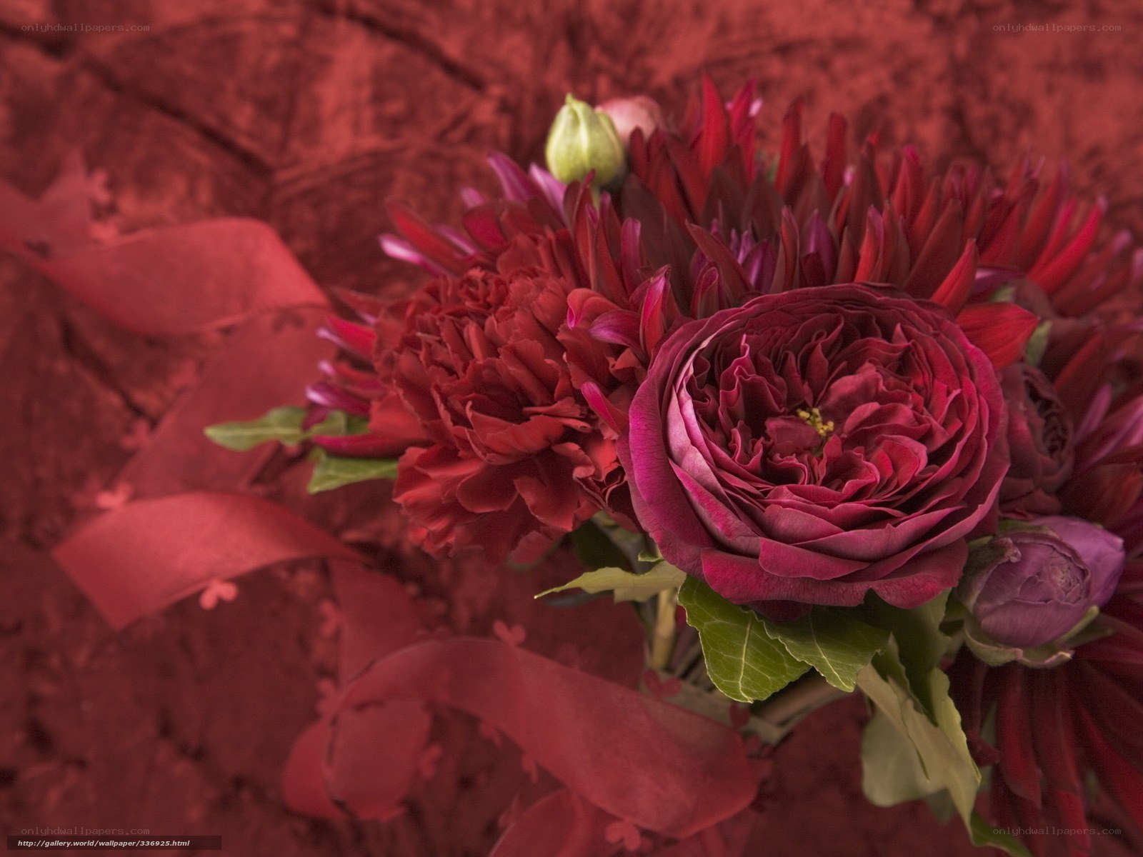 Red floral bouquet