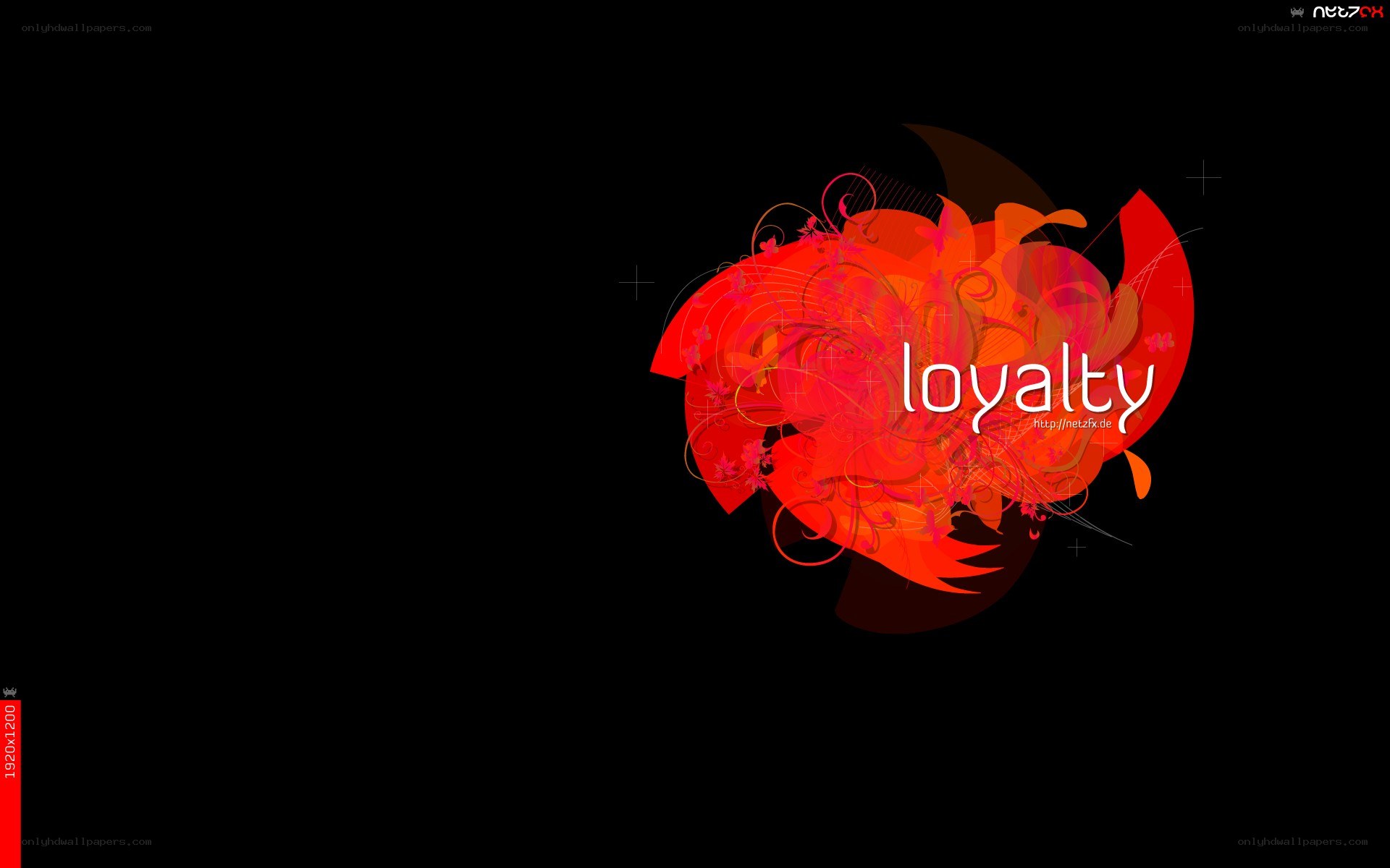 red floral loyalty design