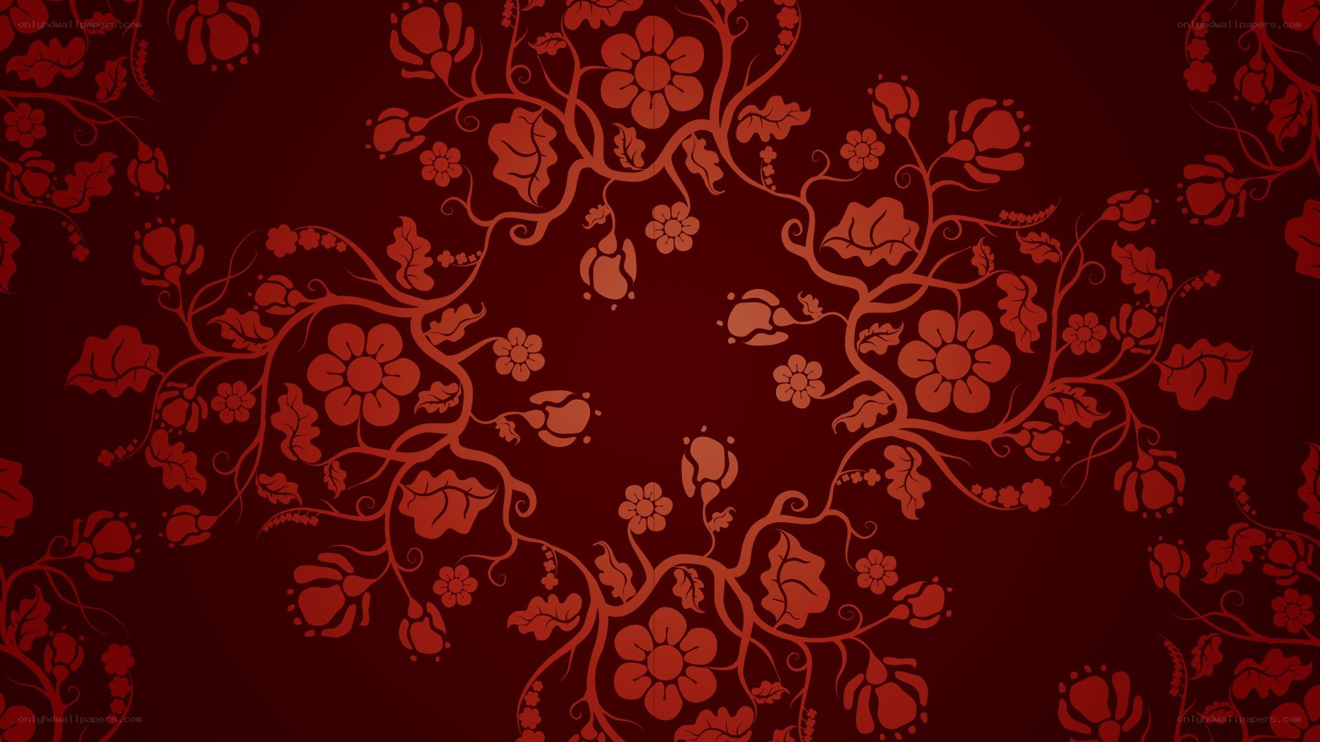 red floral pattern background